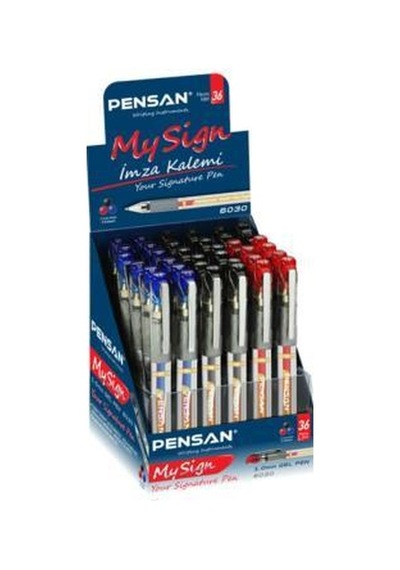 Pensan Roller Kalem My-Sign 1.0 MM 3 Renk Karışık 36 Lı Paket