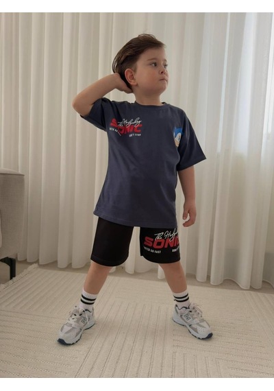 Cg Kids Sonic Erkek Çocuk Tshirt & Şort Alt Üst Takım Süper Kalite Sırt Baskı Detay Laci Vert Cg Kids Sonic Erkek Çocuk Tshirt & Şort Alt Üst Takım Süper Kalite Sırt Baskı Detay Laci Vert