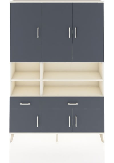 Arges Dolap 8 Raflı 2 Çekmeceli 6 Kapaklı 132x30x195 Aytaşı-antrasit/antrasit Antrasıt/antrasıt Arges Dolap 8 Raflı 2 Çekmeceli 6 Kapaklı 132x30x195 Aytaşı-antrasit/antrasit Antrasıt/antrasıt