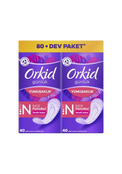 Orkid Pamuksu Yaprak Deofresh Süper Ekonomik 80'li - 8 Adet Tarı