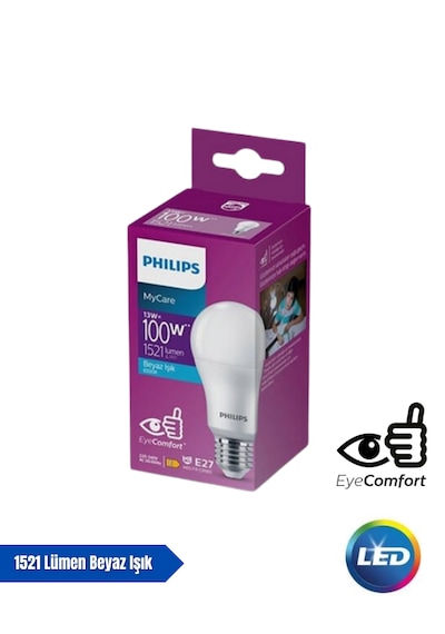 Philips Mycare Led Lamba 13w - 100w 6500k Beyaz Işık 1521 Lümen
