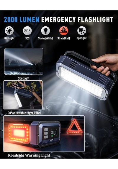 Tr Jstar Js30 16000mah 7000a Bitik Akü Çalıştıran Jump Starter Akü Takviye Cihazı+lastik Şişirme+ Obd2 Araç Te