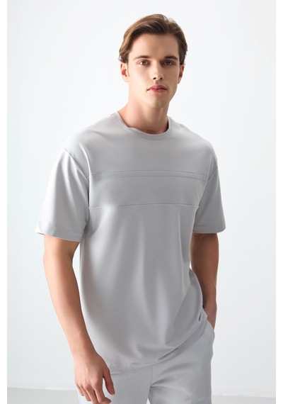 Air Jones Tommy Life Taş Pamuklu Kalın Yumuşak Dokulu Oversize Fit Basic Erkek T-shirt - 88378 Taş Air Jones Tommy Life Taş Pamuklu Kalın Yumuşak Dokulu Oversize Fit Basic Erkek T-shirt - 88378 Taş
