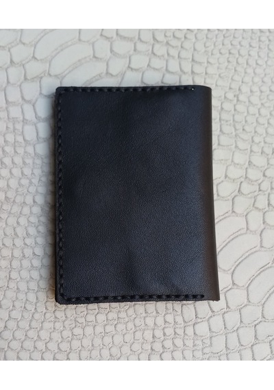 Durush Collection Tasarım Gerçek Deri Siyah El İşlemeli Kartlık
