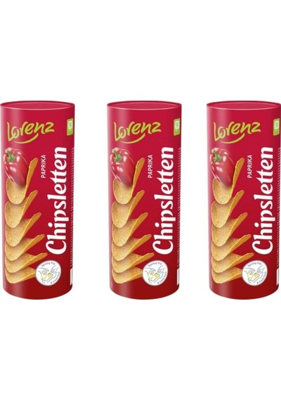 Lorenz Chipsletten Patates Cipsi 100 Gr Paprika X 3 Adet