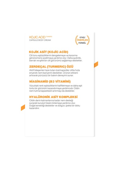 Dr. Melaxin Kapsül Teknolojili Kojik Asitli Arındırıcı Aydınlatıcı Vücut Kremi 200 G