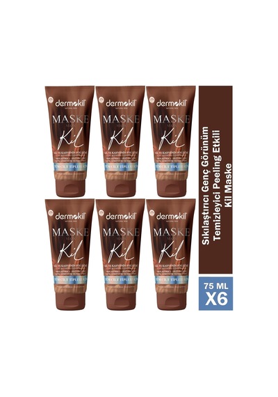 Dermokil Sıkılaştıcı ve Genç Görünüm Kil Maskesi 75 Ml X 6 Adet