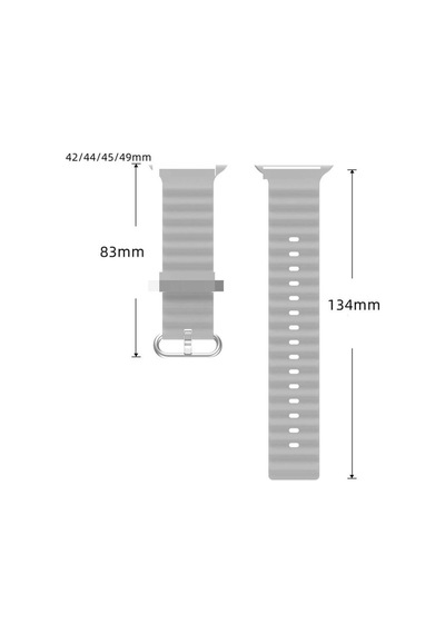 Koodmax  Apple Uyumlu  Watch  1 2 3 4 5 6 7 8 Se Ultra Çift Renk Ocean Loop Kordon Kayış 42 44 45 49mm
