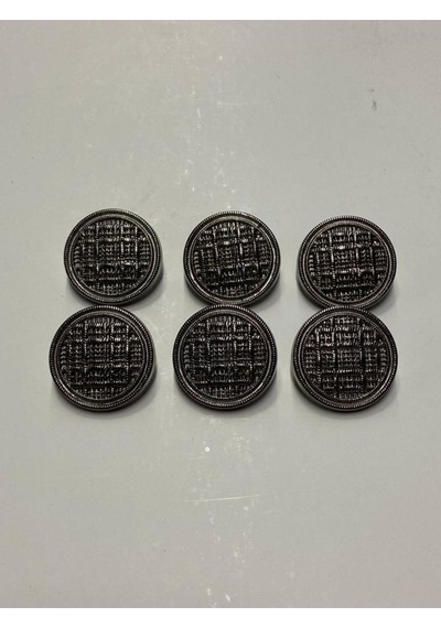 Trençkot Blazer Ceket Düğmesi Hasır Model Antrasit / 2 Cm