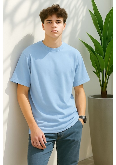 Bnrq88 Unisex Tişört Bebe Mavisi
