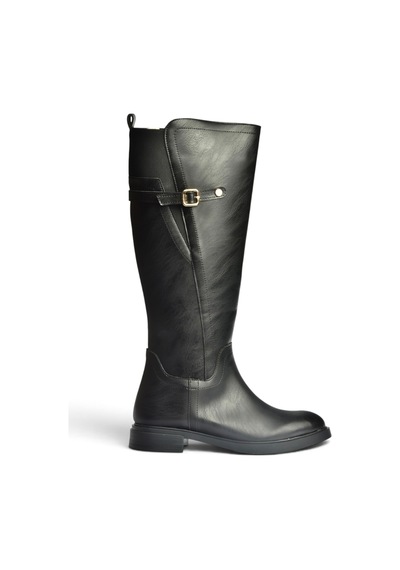 Fox Shoes Z973552209 Siyah Düz Tabanlı Kadın Çizme