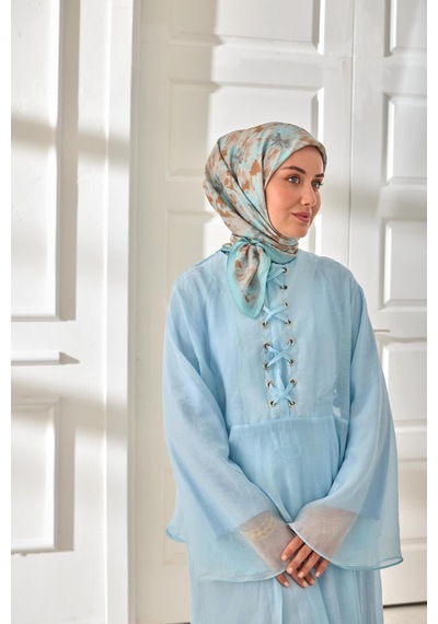 Silk Home Velora Eşarp 161001-20 Bebe Mavi, Açık Kahve, Gri, Vizon