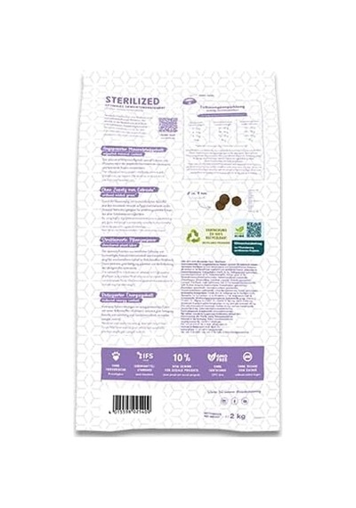 Sterilized Kısırlaştırılmış Tahılsız Kedi Maması 2 Kg