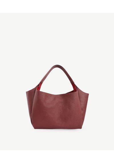 Yargıcı Alcantara Astarlı Deri Omuz Çantası 25kkcn3079x 016 Bordo