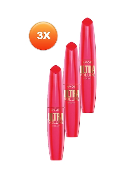 Avon True Colour Ultra Volume Lash Magnify Maskara 3'Lü Set