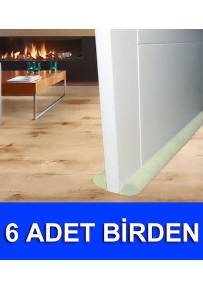 6 Adet Çift Taraflı Kapı Altı Rüzgar Önleyici Izolasyon Tozluk