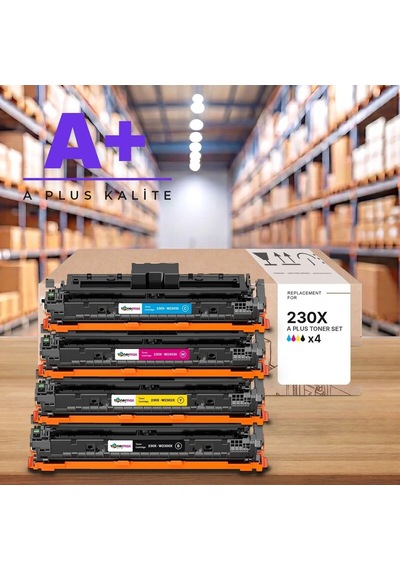 Hp 230x Cmyk Uyumlu Toner Seti A Plus / Color Laserjet Pro 4203 / Mfp 4303 / W2300x / W2301x / W2302x / W2303x