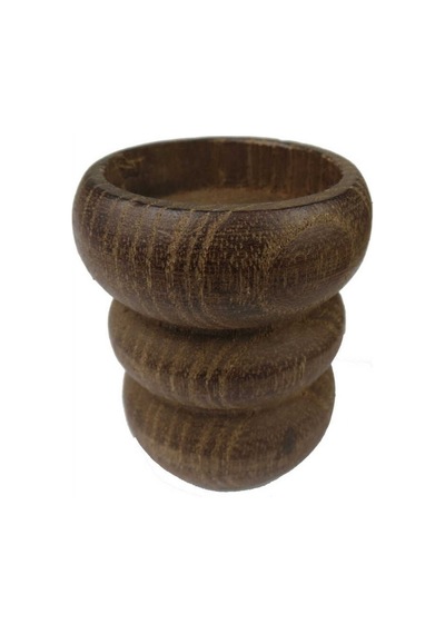 Ağaç Kütük Tealight Mumluk Boğumlu Kahverengi Pk:1 20 Adet