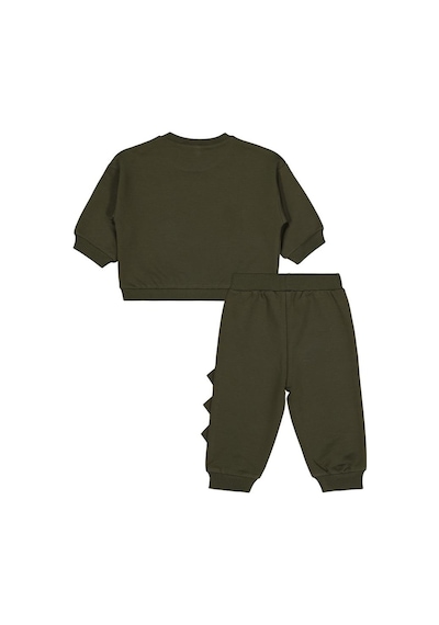 Civil Baby Dino Baskılı 6-18 Ay Takım - Yeşil Haki
