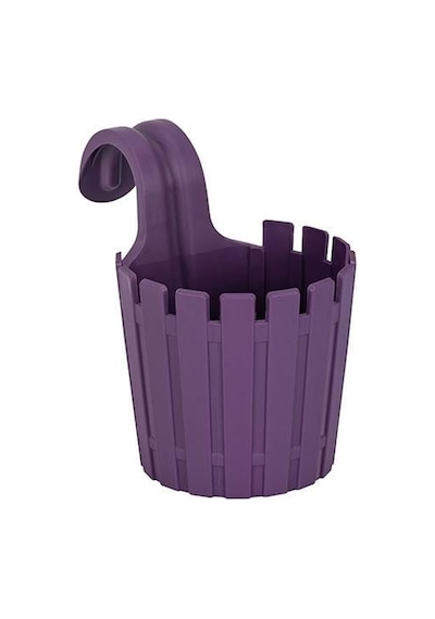 Poliwork Askılı Çit Yuvarlak Saksı 1,5 Lt 155 235 205 Mm