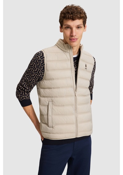U.S. Polo Assn. Erkek Bej Yelek 50328196-vr137 Kemık
