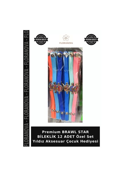 Premium Brawl Star Bileklik 12 Adet Özel Set Yıldız Aksesuar Çocuk Hediyesi Tüm Yaşlar