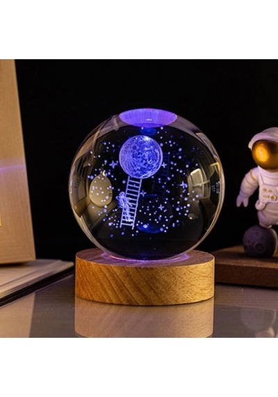 Askımo - Aya Çıkan Astronot Tasarım Cam Küre Diğer