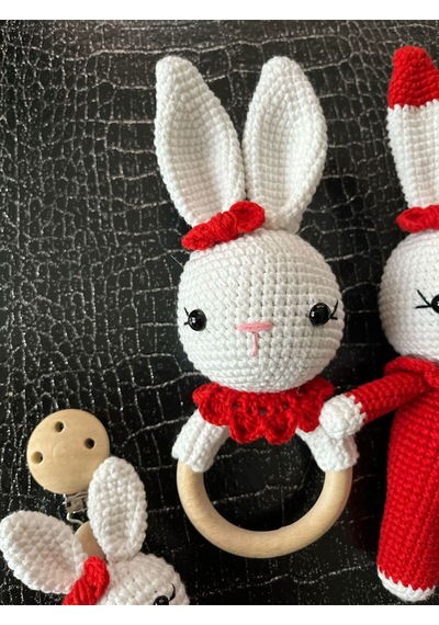 Amigurumi Kız Tavşan Yeni Doğan Set