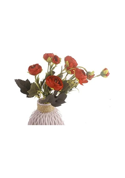 Çiçek Gül 6'li Demet Sarı-kırmızı 37 Cm Çok Renkli