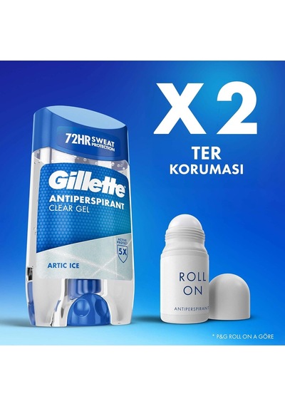 Gillette Arctic Ice Terlemeyi Önleyici Şeffaf Jel Deodorant 70 Ml