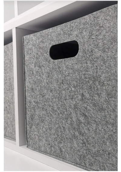 Keçe Dolap Düzenleyici Çok Amaçlı Organizer 30x30x30 Cm Keçe 30 X 30 Gri Tr Diğer