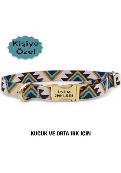 Caramelos Köpek Tasması-küçük Irk Ve Orta Irk İsimli Tasma 20 Açık Yeşil
