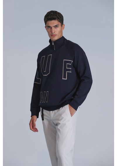 Lufian Focus Erkek Sweatshirt Lacivert Lacivert 112030131100200 Lacivert