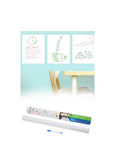 Silinebilir Kalemli Sticker Duvara Yapışabilen Yazı Tahtası 60x100 Cm Diğer