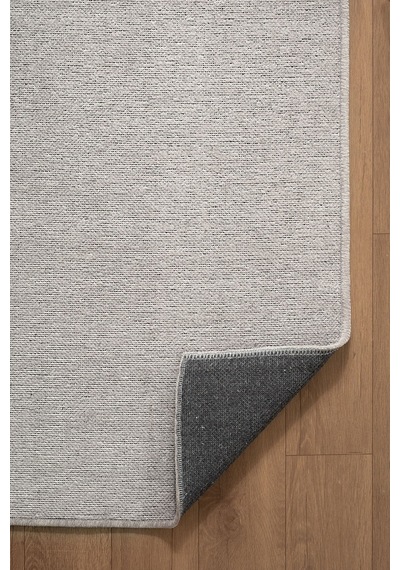 Valerıa Vlr01g Gri Dekoratif Şönil Kilim Modern Desen Yıkanabilir Yumuşak Kaymaz Taban Halı Yolluk