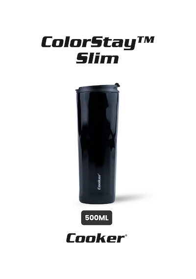 Cooker Colorstay Slim 500 Ml Paslanmaz Çelik Bardak Termos Ckr2100 Siyah 38117337