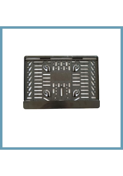 Bezos Çıtalı Kare Plastik Plakalık Motosiklet Plaka Altlığı 25x16cm Mbt06