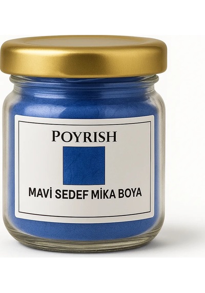 Mavi Sedef Mika Boya 10 Gr. Renksiz
