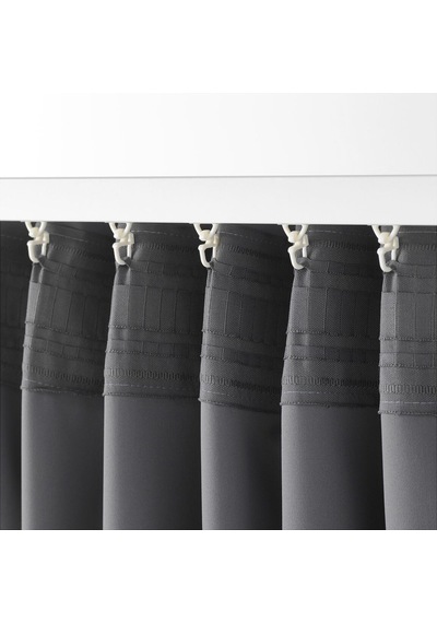 Karartma Perde/2 Kanat, Gri, 145x300 Cm Gri