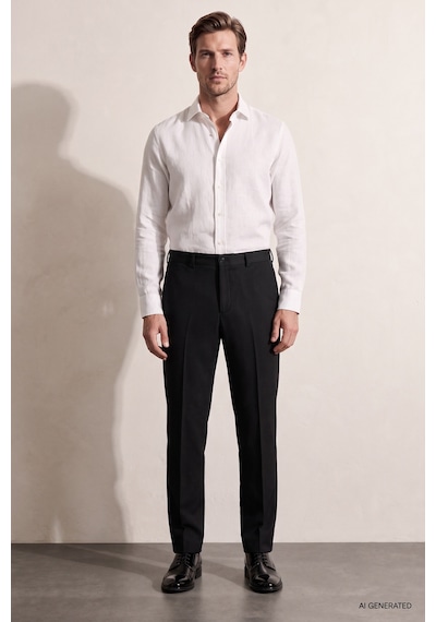 Twn Relaxed Fit Pilesiz Siyah Çizgili Jogger Pantolon 7ec03ım07347m 001