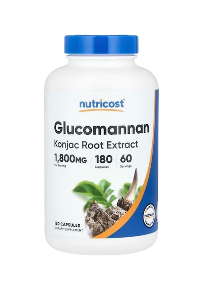 Nutricost Glucomannan 600 Mg 180 Kapsül