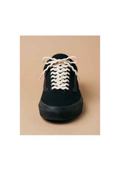 Last İcon Last Icon Krem Rengi Dalgalı Zikzak Ayakkabı Bağcığı 120 Cm Sneaker Ve Spor Ayakkabı İçin
