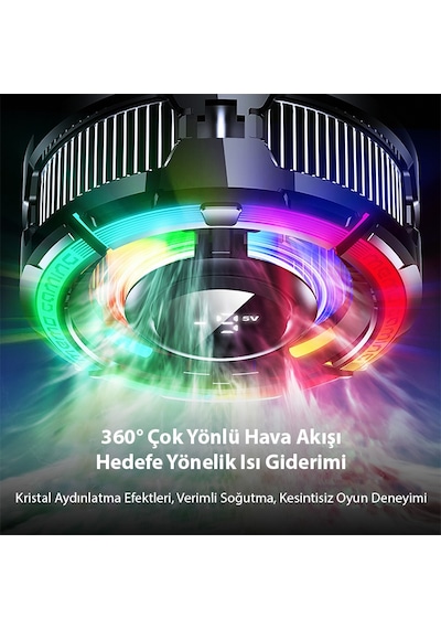 Memo Cx15 Apple Uyumlu iOS Android Soğutucu 15w Manyetik + Arka Klips 2'si 1 Arada Yarı İletken Soğutma Fanı Radyatörü