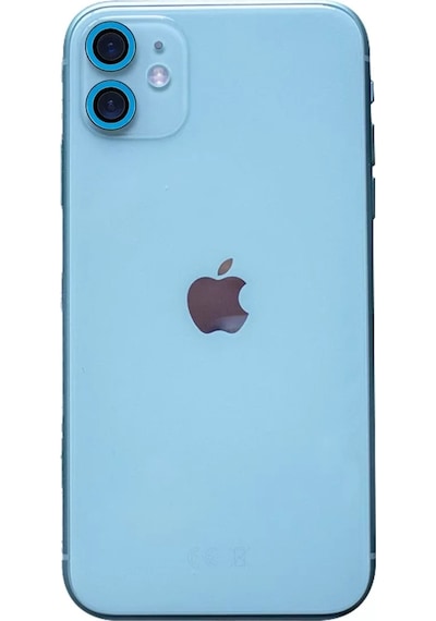 Newface Apple İphone 11 Neon Fosforlu Kamera Lens - Mavi