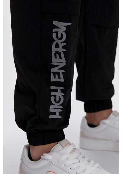 David Siyah Erkek Jogger Pantolon