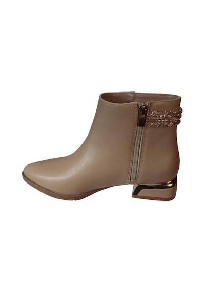 Yazkış Kadın Siyah Krem Nut Cilt Bileği Taşlı 11cm Bilekboyu Fashıon Bot 001