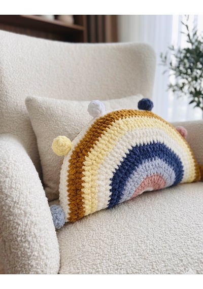 Lucky Rainbow Cushion Yastık Çok Renkli