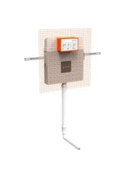 VitrA V8 Helataşları İçin Gömme Rezervuar 768-1700-01 Helataşları - 3/6 L Kırmızı