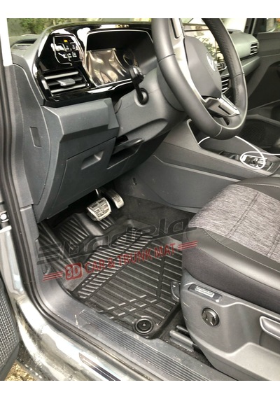 Volkswagen Caddy 2021-2022 Arası 3d Kauçuk Kokusuz Havuzlu Paspas