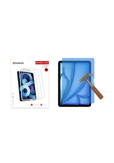 İpad Air 11 2024 Kağıt Hisli Mat Uyumlu Davin Paper Like Ekran Koruyucu-şeffaf